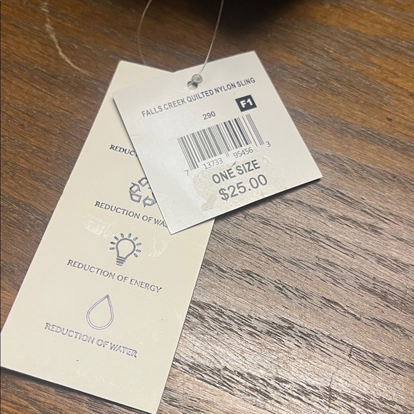 Quilted Nylon Olive Green Sling Bag - Falls Creek - Picture 4 of 7